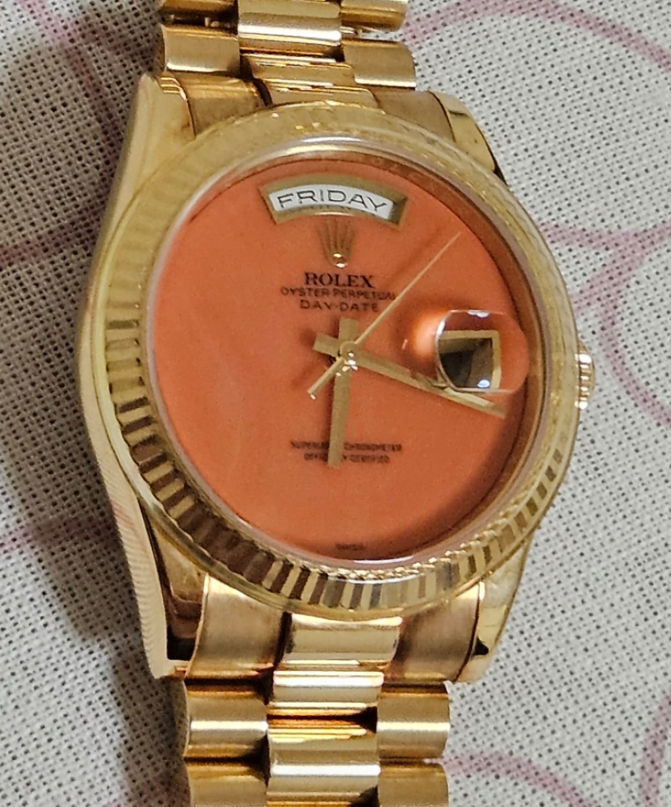Rolex Day-Date 118238 Coral Dial