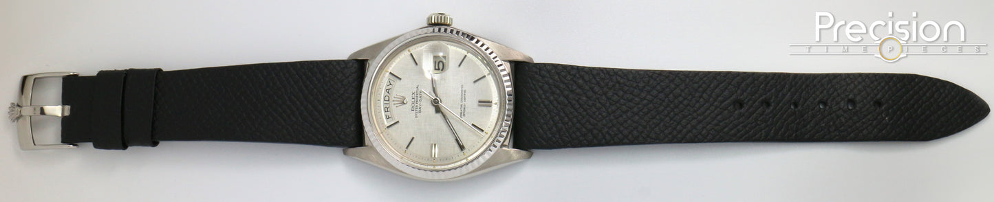 Rolex Day-Date 36 Ref: 1803 Silver Linen Dial 18K White Gold
