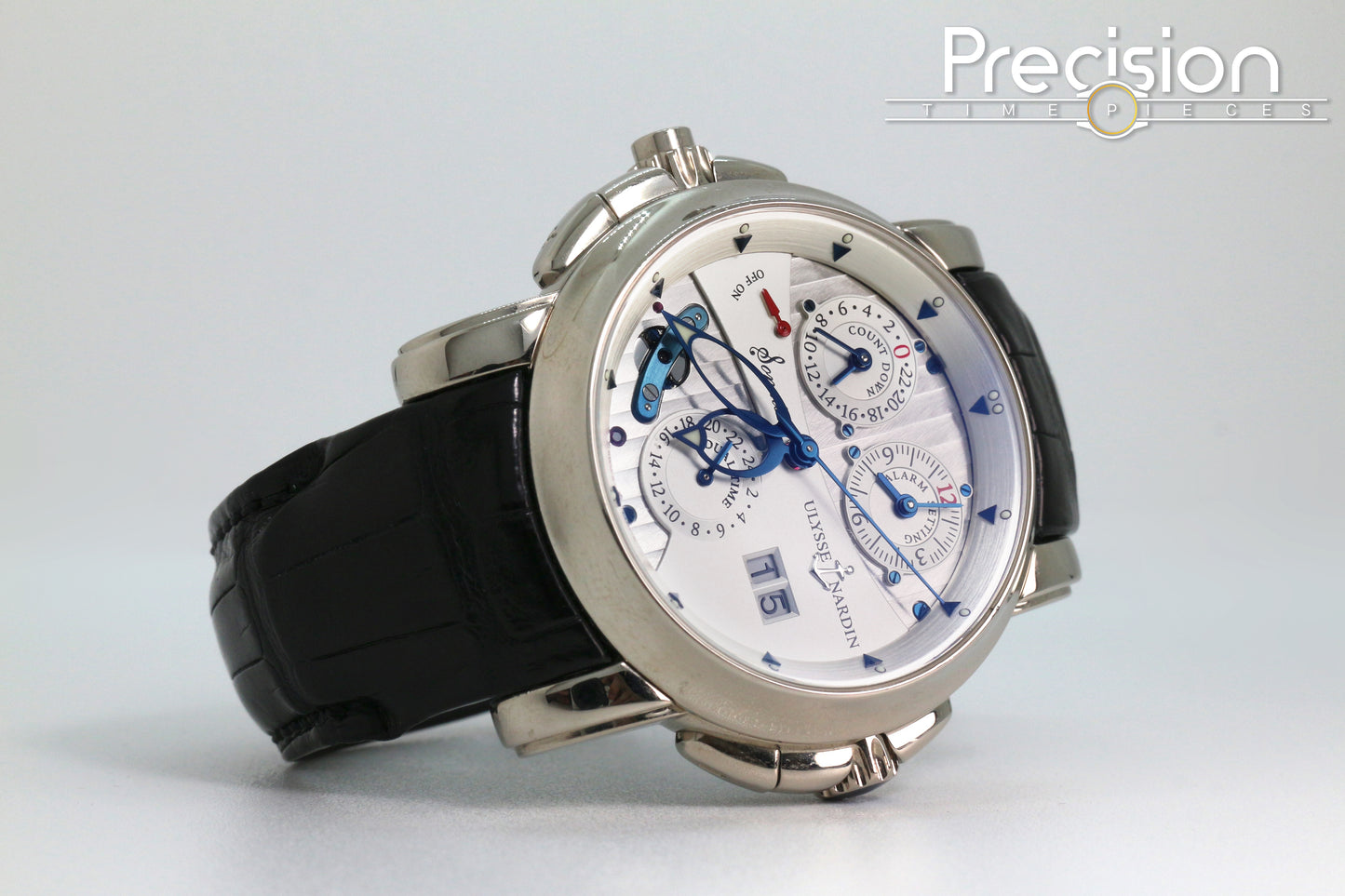 Ulysse Nardin Sonata Ref: 660-88 42mm 18K White Gold Full Set
