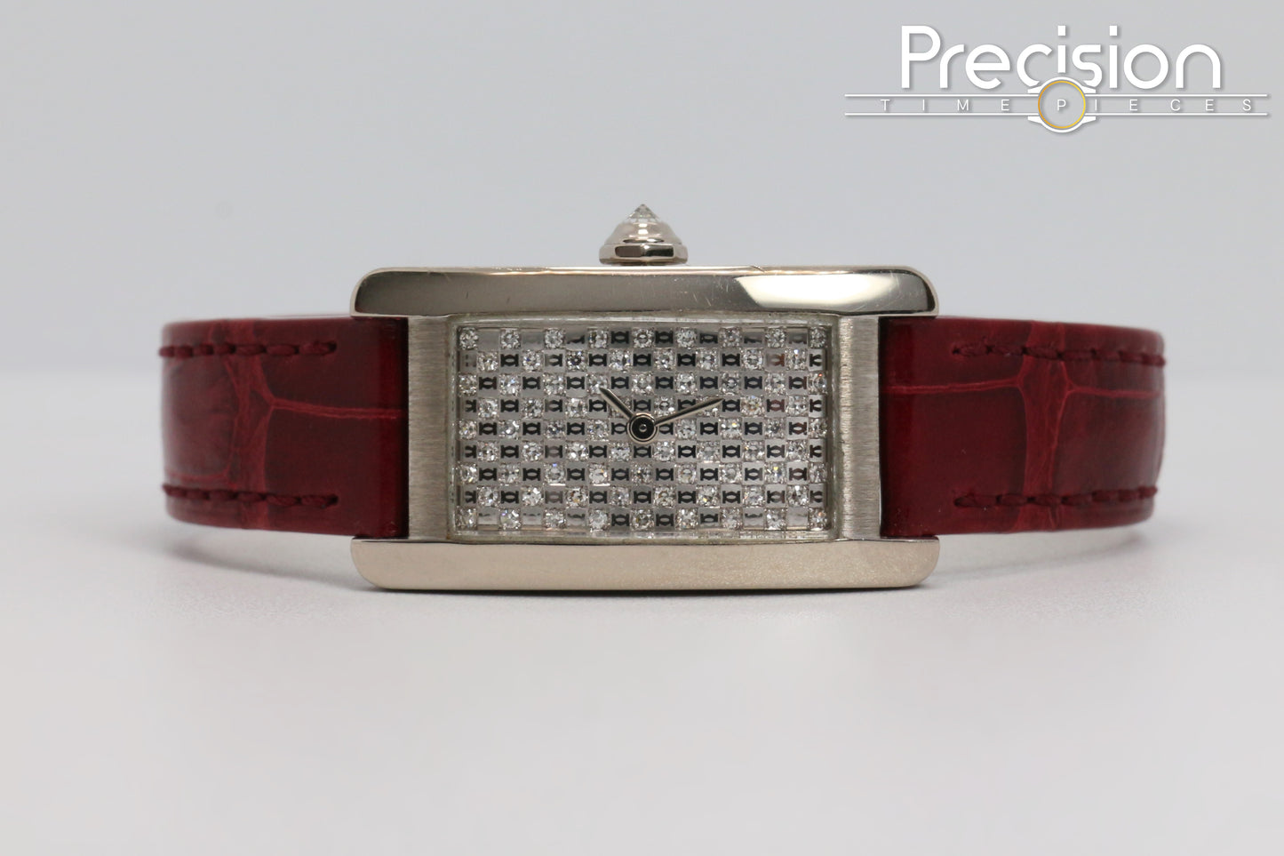 Cartier Americaine White Gold Rare Diamond Dial