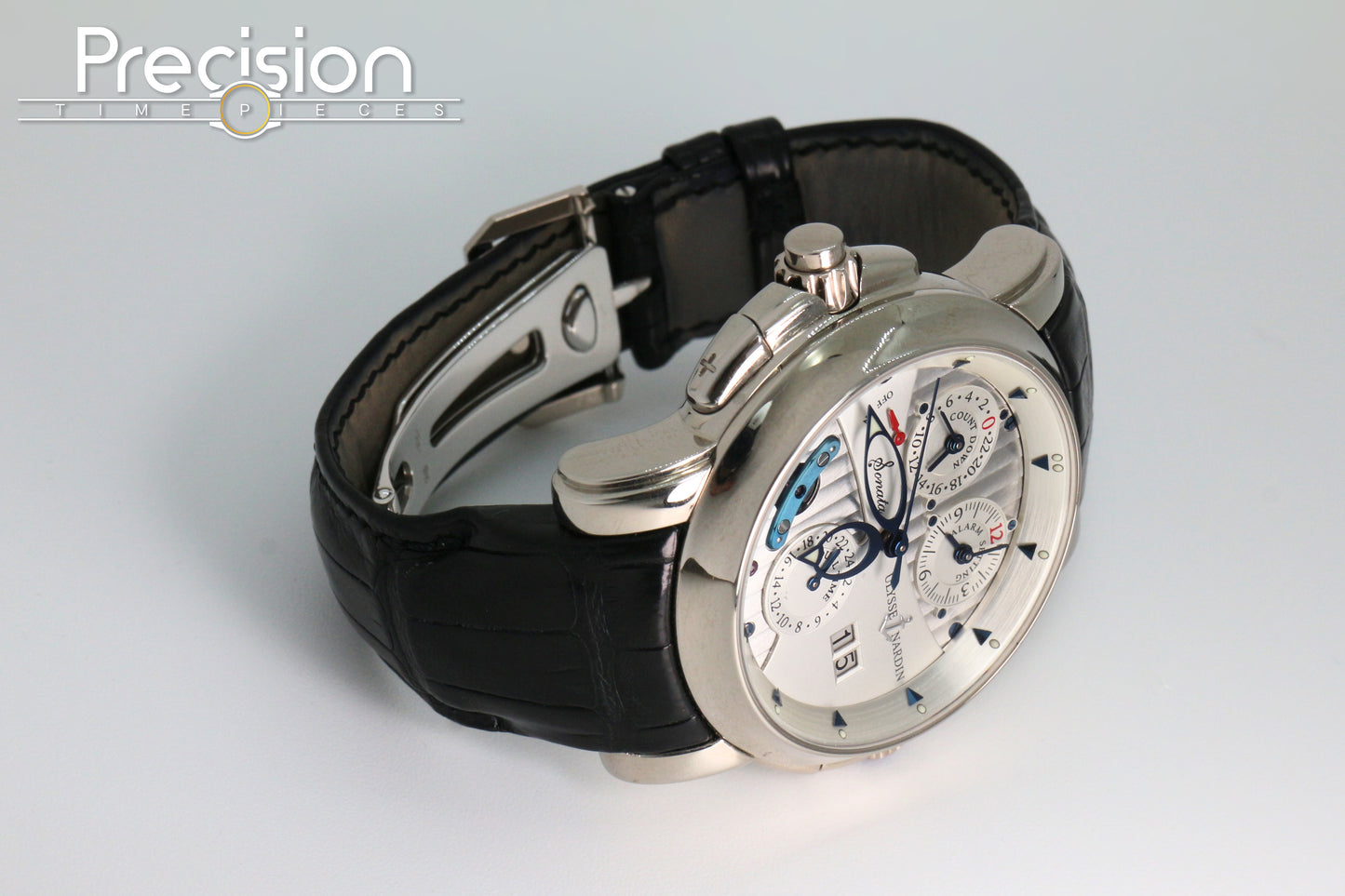 Ulysse Nardin Sonata Ref: 660-88 42mm 18K White Gold Full Set