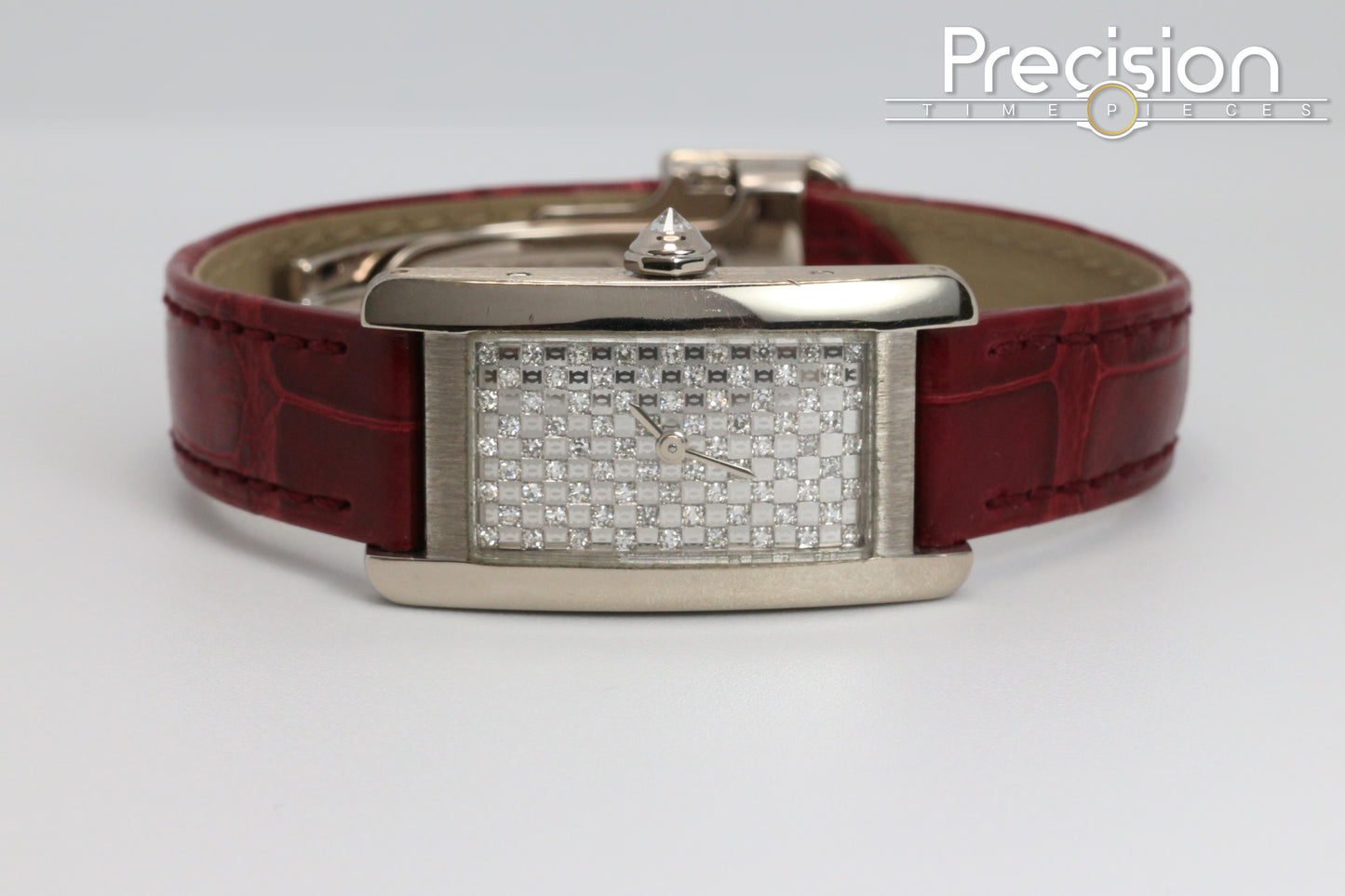 Cartier Americaine White Gold Rare Diamond Dial
