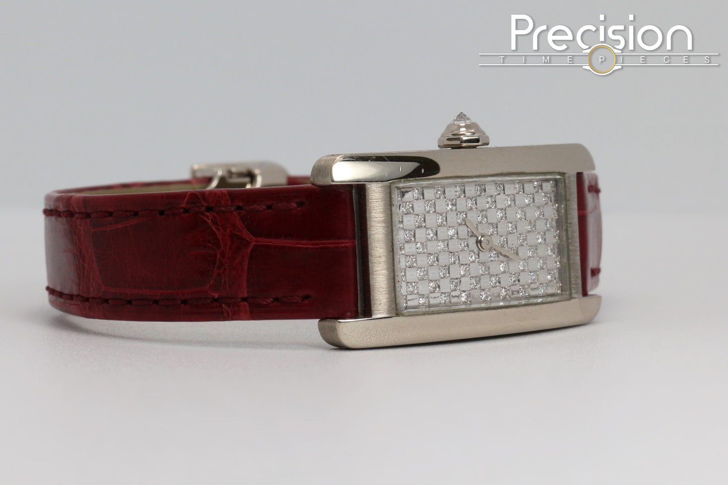 Cartier Americaine White Gold Rare Diamond Dial