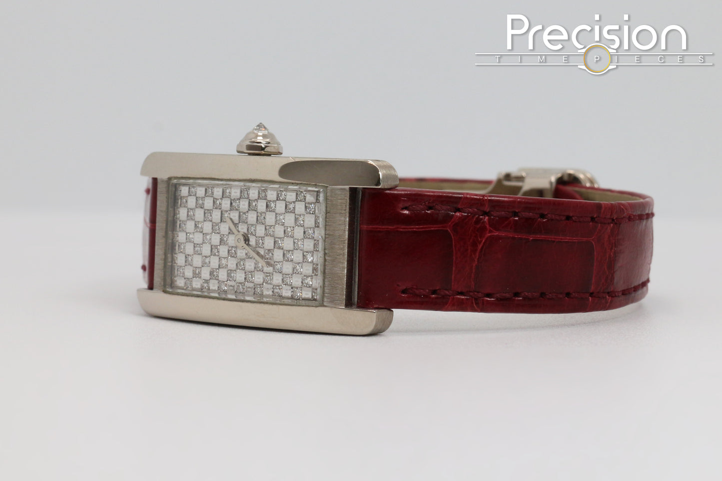 Cartier Americaine White Gold Rare Diamond Dial