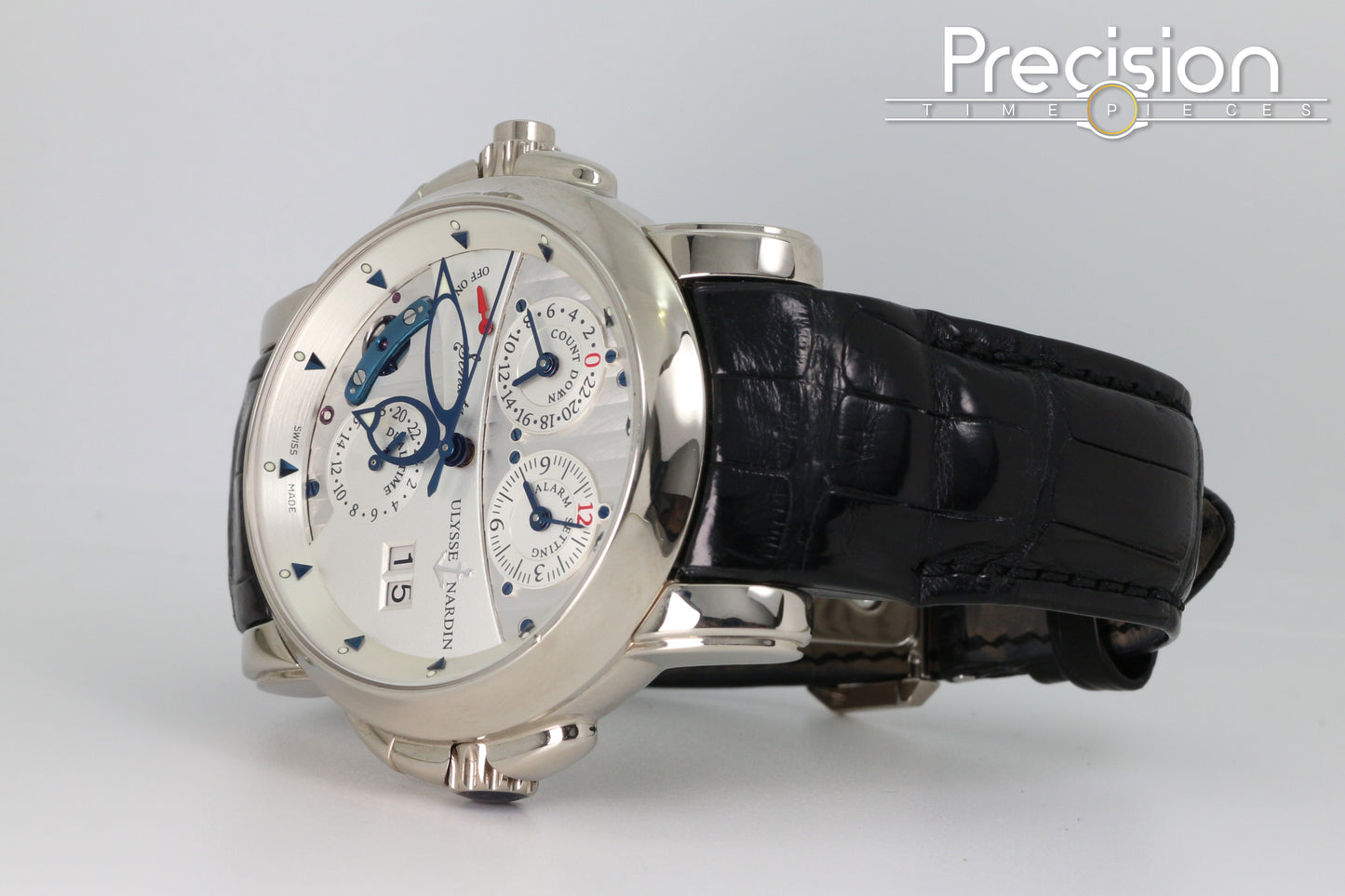 Ulysse Nardin Sonata Ref: 660-88 42mm 18K White Gold Full Set