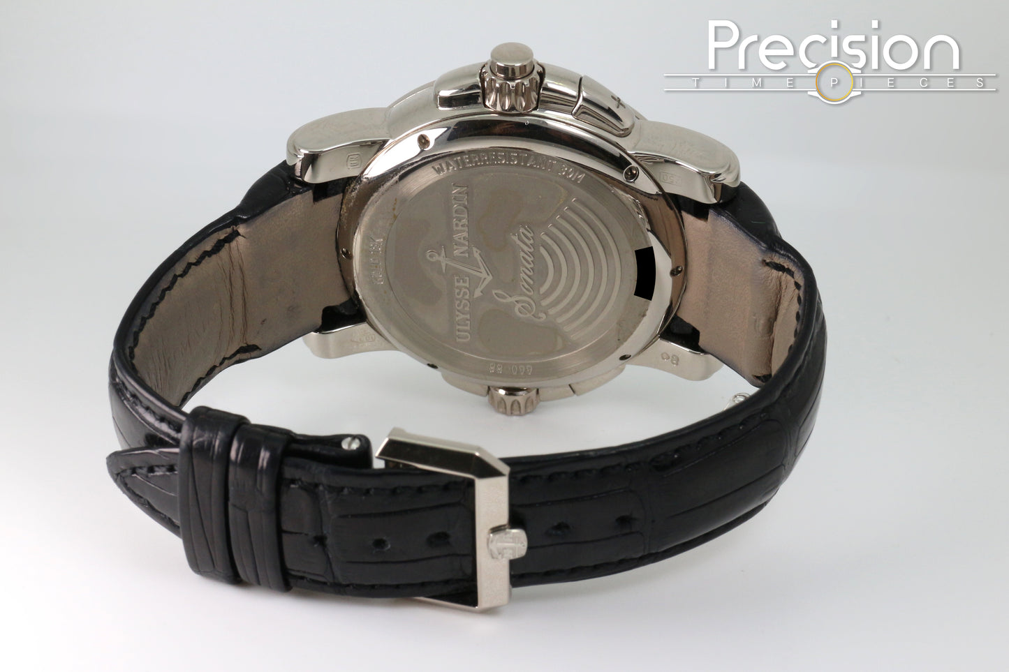 Ulysse Nardin Sonata Ref: 660-88 42mm 18K White Gold Full Set