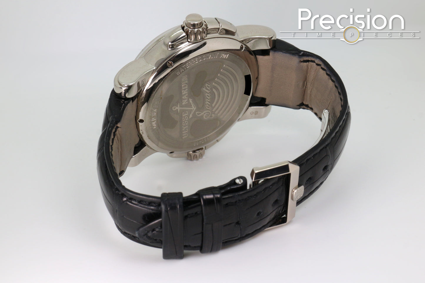 Ulysse Nardin Sonata Ref: 660-88 42mm 18K White Gold Full Set