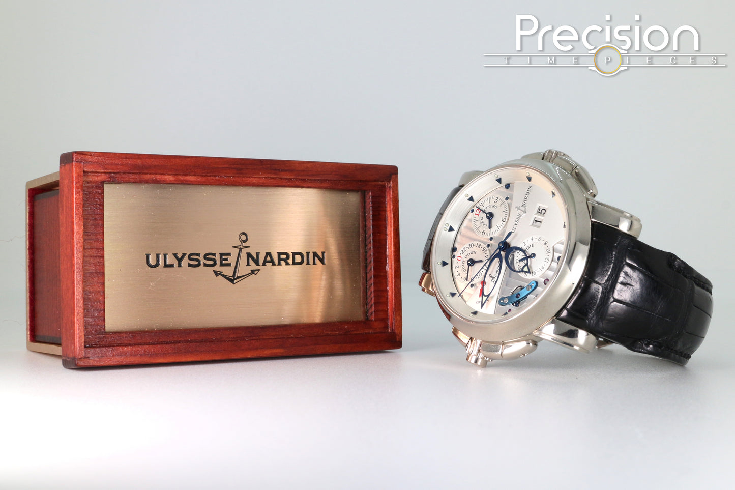 Ulysse Nardin Sonata Ref: 660-88 42mm 18K White Gold Full Set
