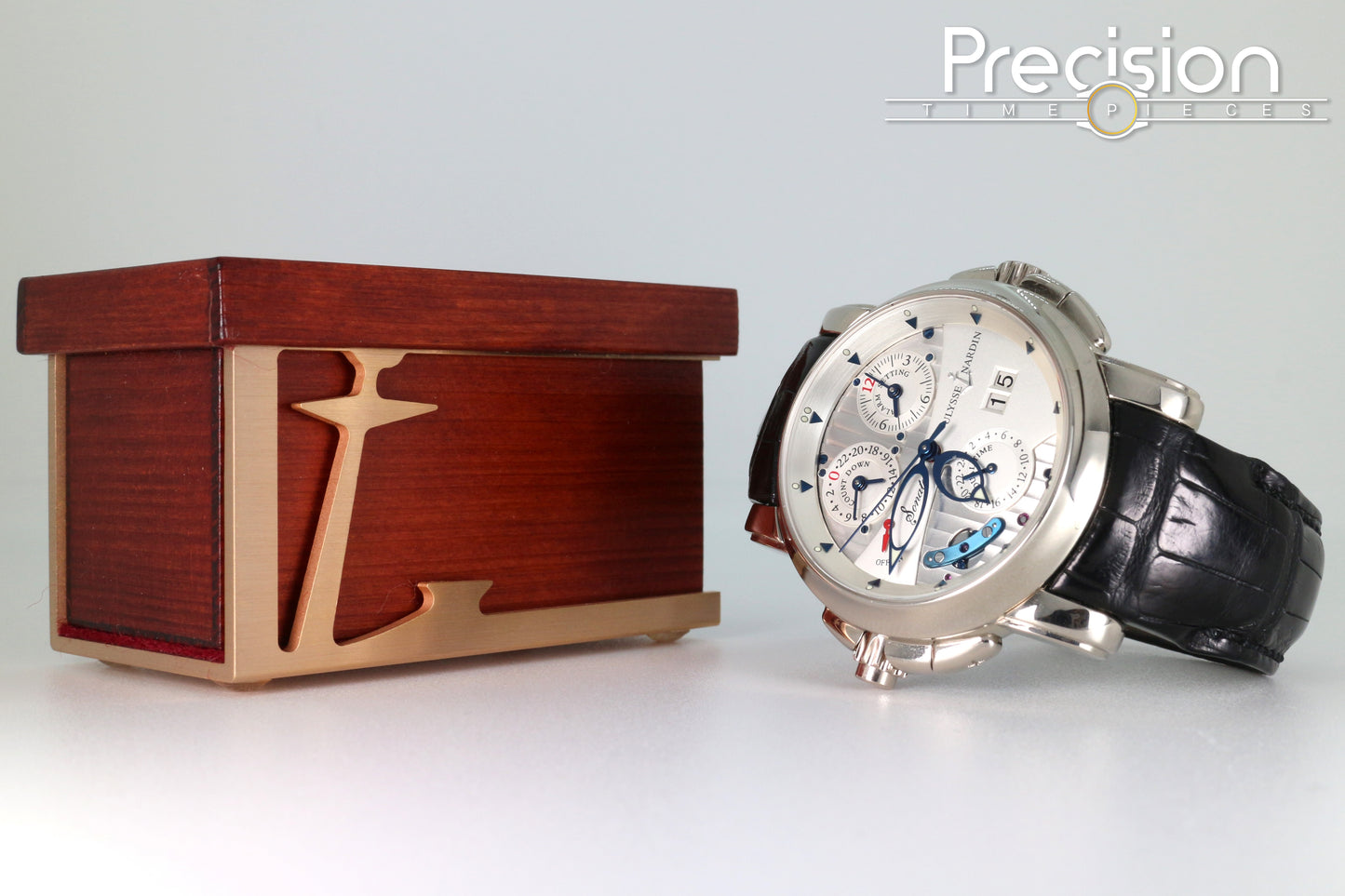 Ulysse Nardin Sonata Ref: 660-88 42mm 18K White Gold Full Set