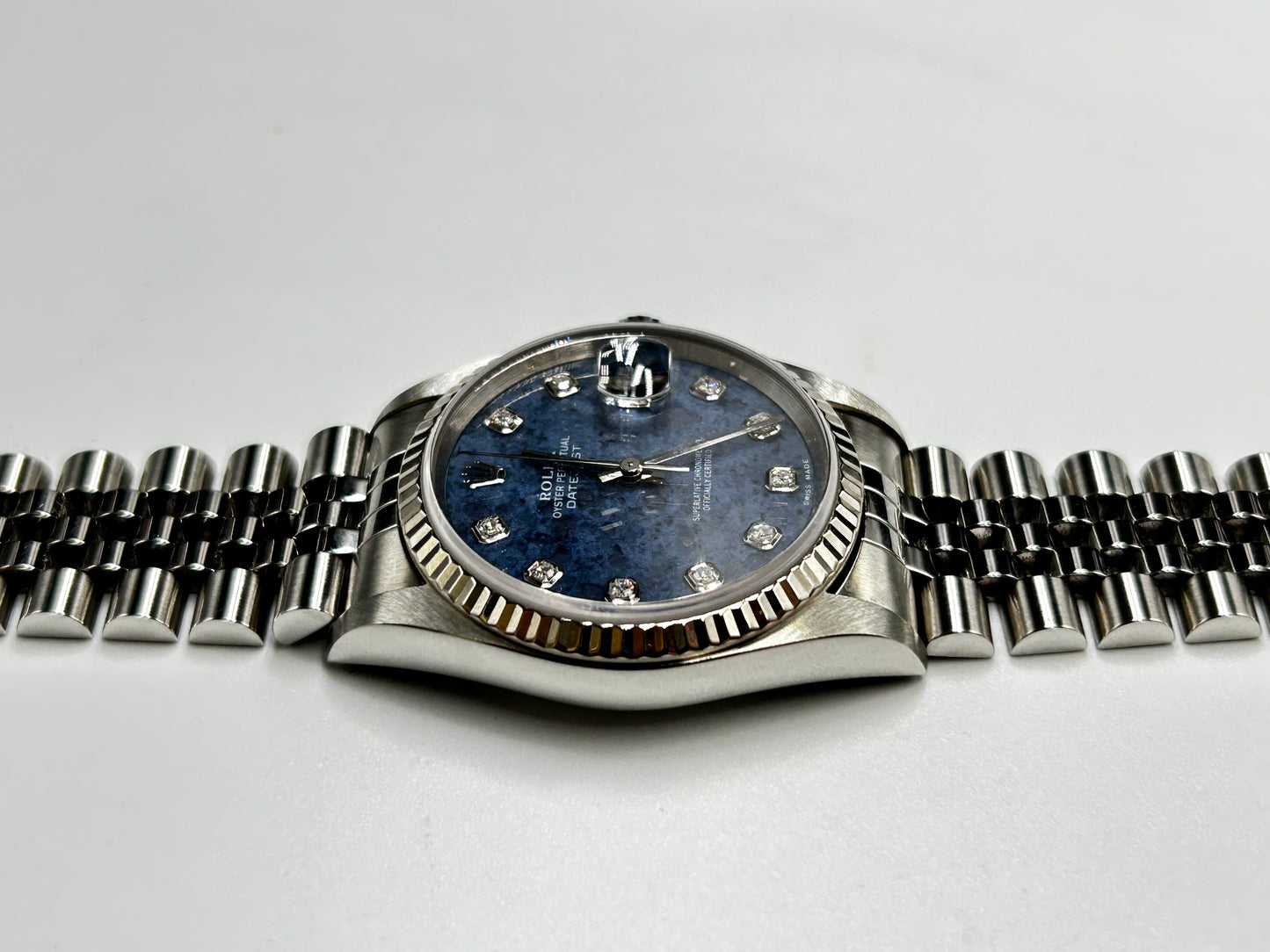 Rolex DateJust 36 Ref: 16234 Rare Sodalite Dial Full Set Mint (Excellent dial)