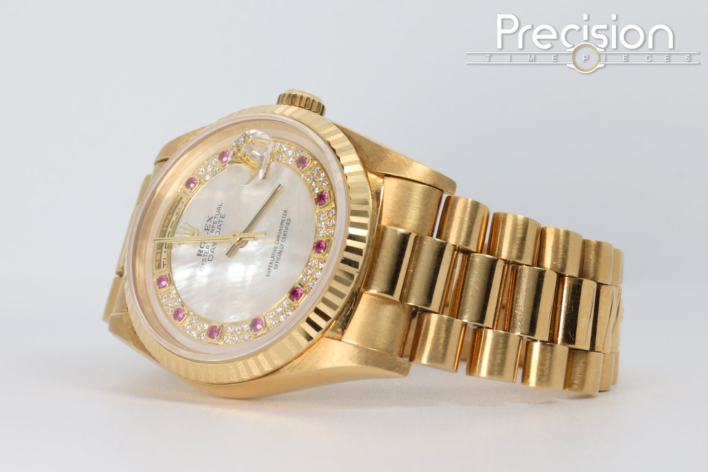 Rolex Day-Date 36 Ref: 18238 Myriad Mother of Pearl Ruby Dial 36mm Automatic