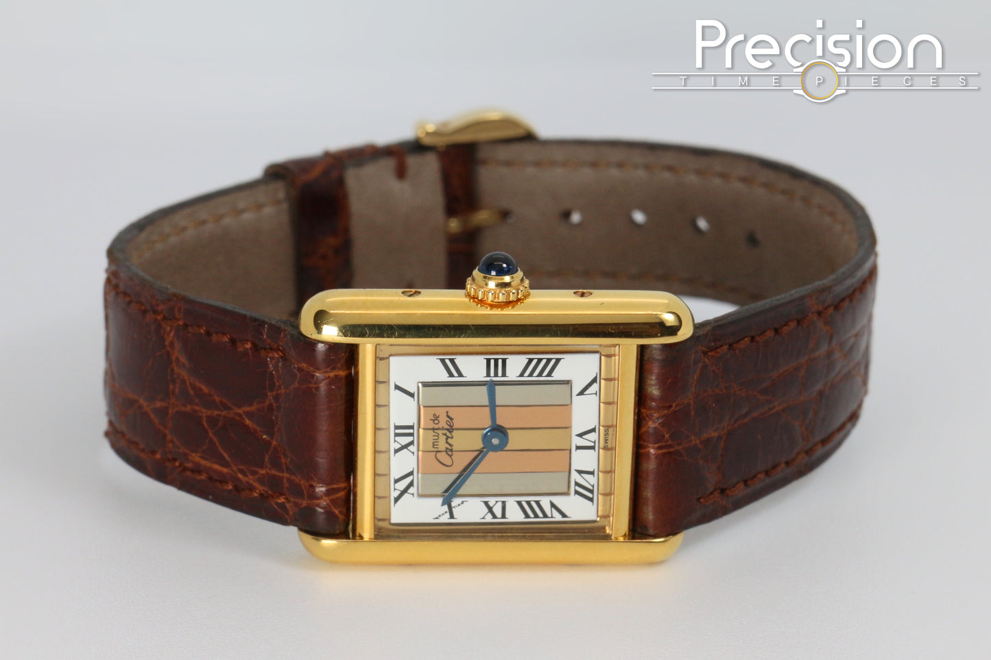 Cartier Vermeil Tank Mus De Ref: 5057001 20mm Quartz Gold-Plated
