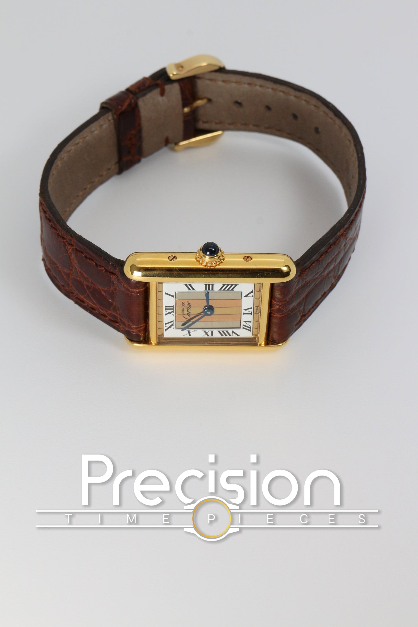 Cartier Vermeil Tank Mus De Ref: 5057001 20mm Quartz Gold-Plated