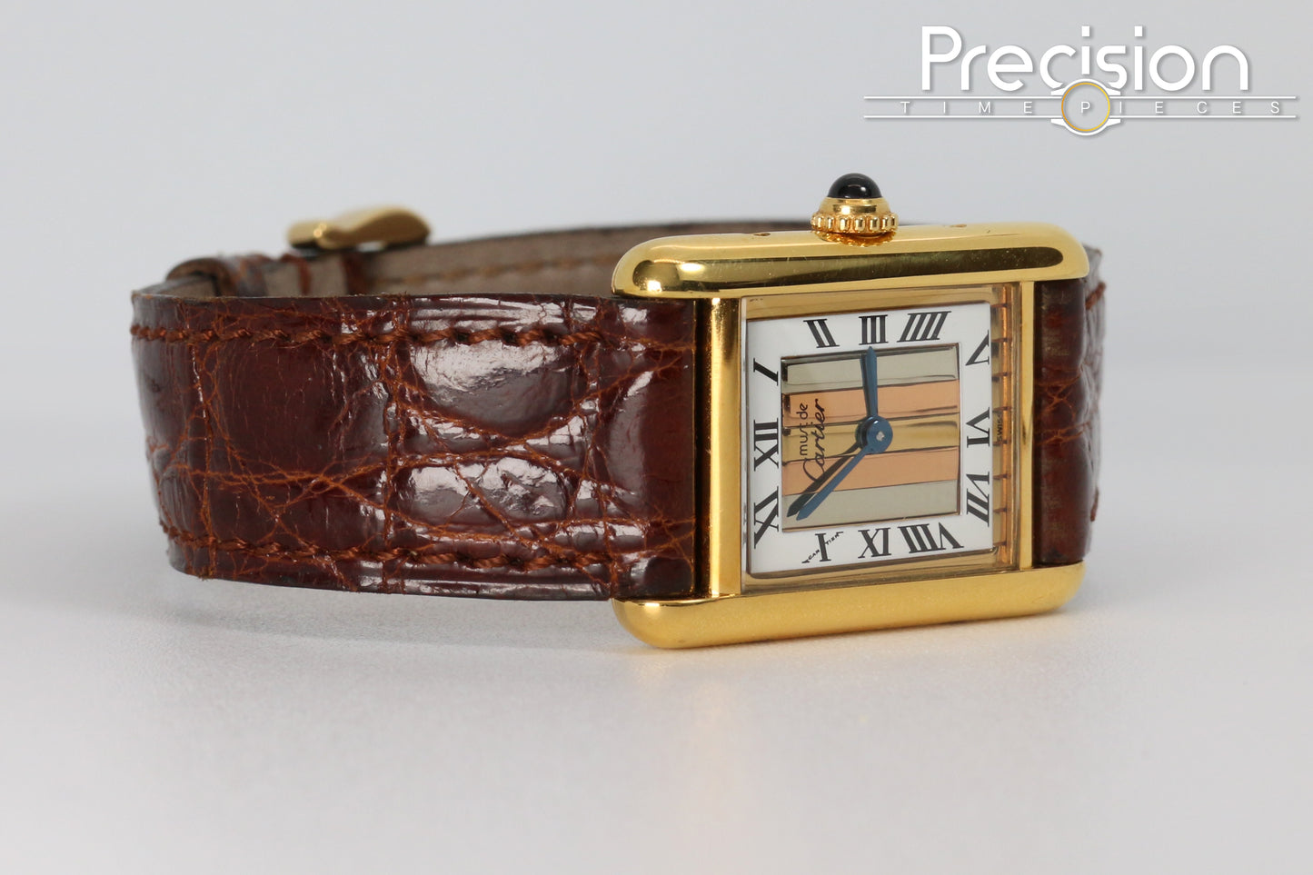 Cartier Vermeil Tank Mus De Ref: 5057001 20mm Quartz Gold-Plated