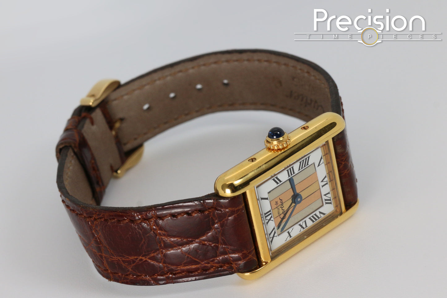 Cartier Vermeil Tank Mus De Ref: 5057001 20mm Quartz Gold-Plated
