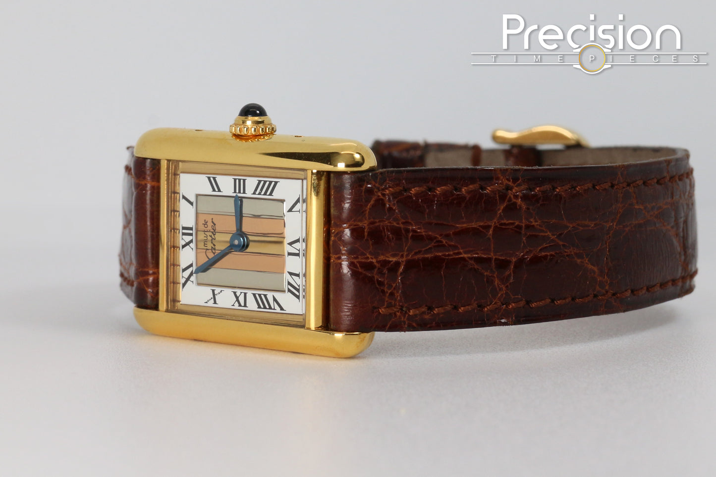 Cartier Vermeil Tank Mus De Ref: 5057001 20mm Quartz Gold-Plated