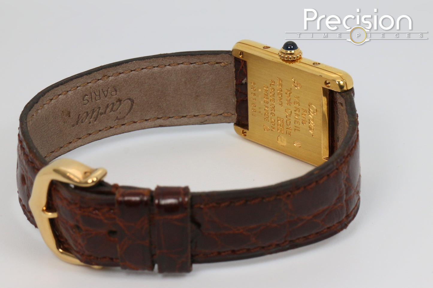 Cartier Vermeil Tank Mus De Ref: 5057001 20mm Quartz Gold-Plated