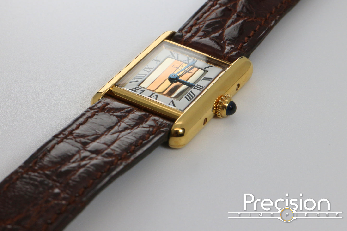 Cartier Vermeil Tank Mus De Ref: 5057001 20mm Quartz Gold-Plated