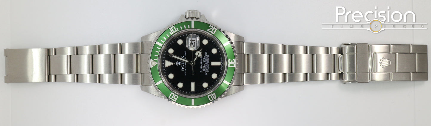 Rolex Submariner “Kermit” Ref: 16610LV 🔥Rare AN (Random) Series 🔥