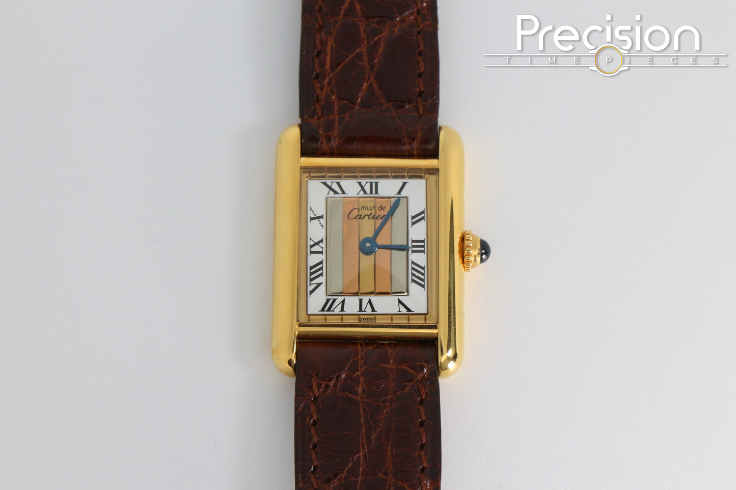 Cartier Vermeil Tank Mus De Ref: 5057001 20mm Quartz Gold-Plated