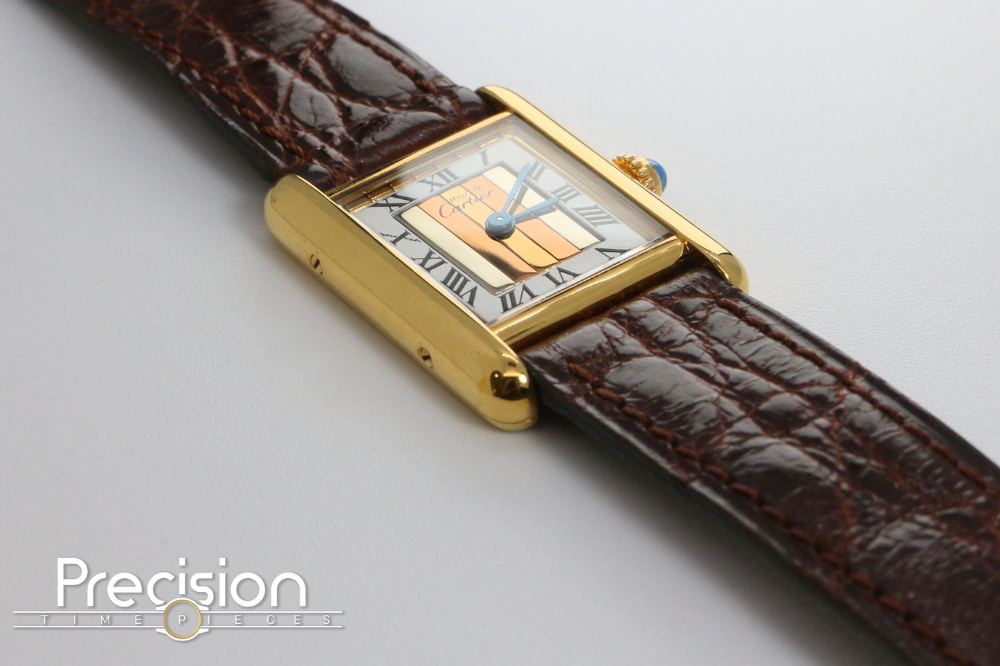 Cartier Vermeil Tank Mus De Ref: 5057001 20mm Quartz Gold-Plated