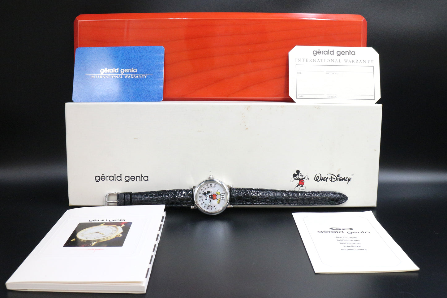Gerald Genta Retro Fantasy Mickey Mouse Watch Full Set
