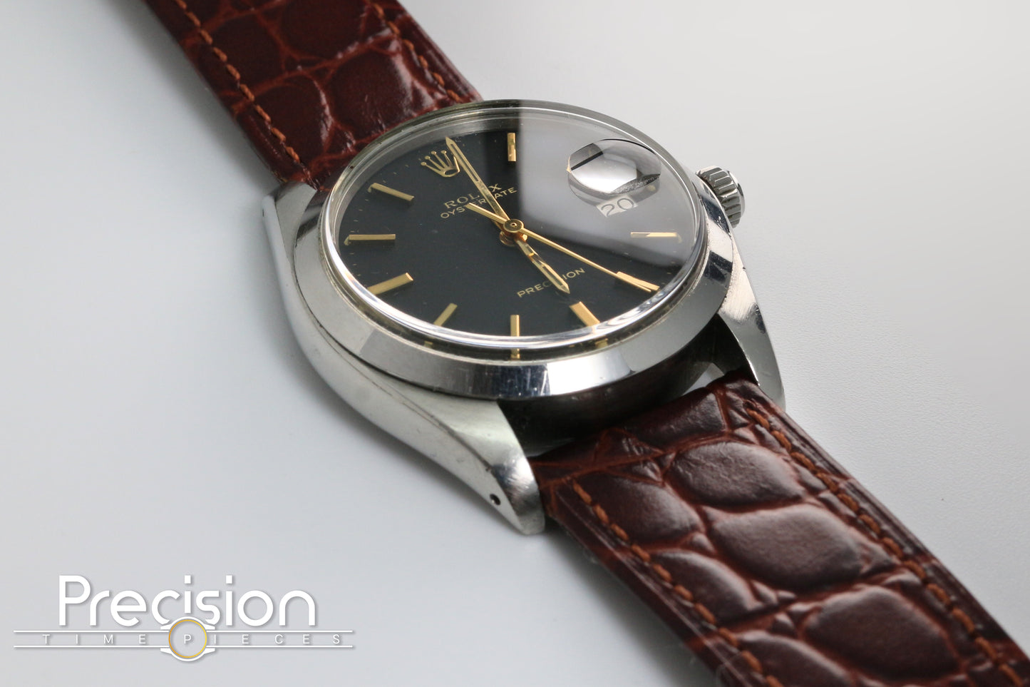 Rolex Oysterdate Precision Ref: 6694 34mm Black Dial