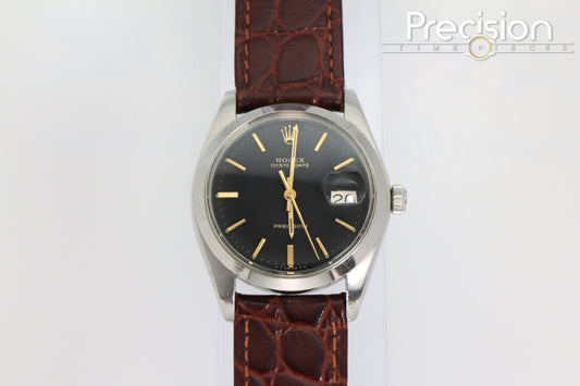 Rolex Oysterdate Precision Ref: 6694 34mm Black Dial