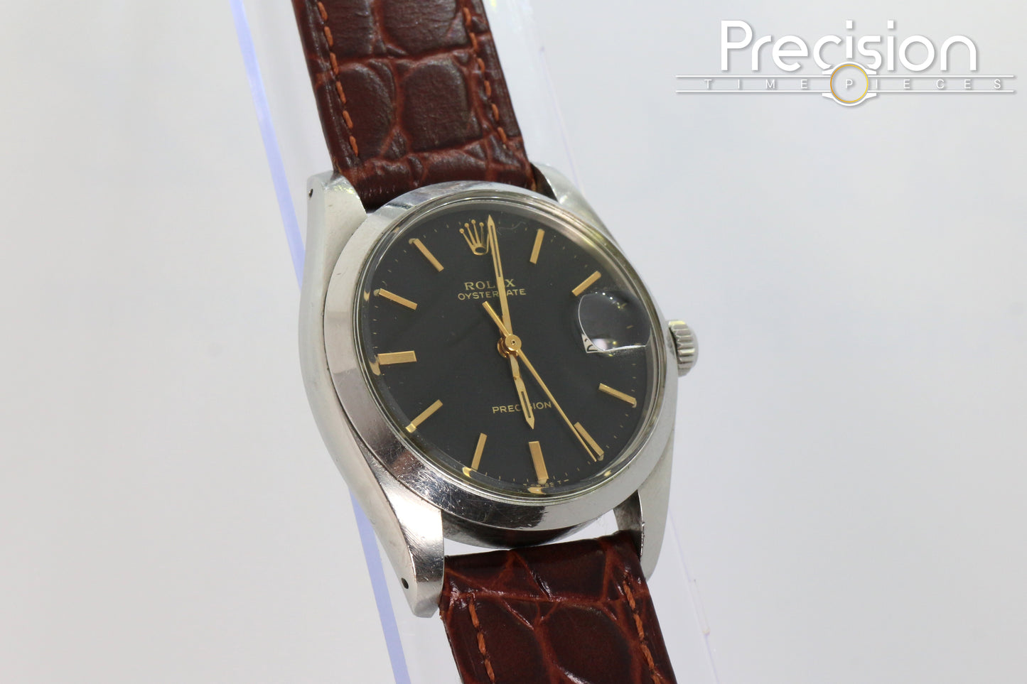 Rolex Oysterdate Precision Ref: 6694 34mm Black Dial