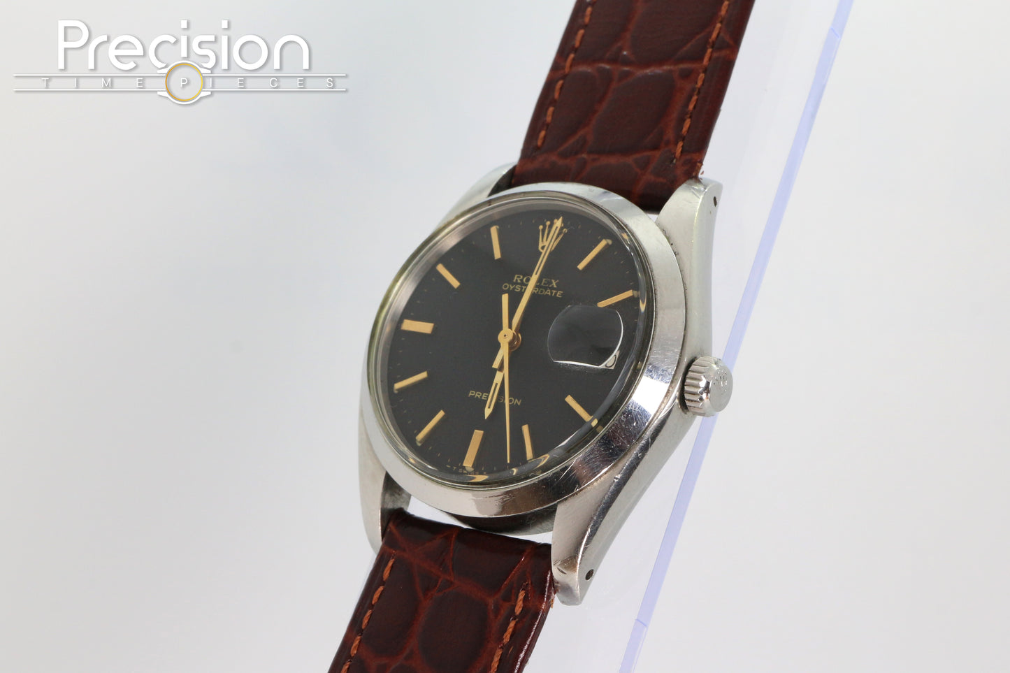 Rolex Oysterdate Precision Ref: 6694 34mm Black Dial