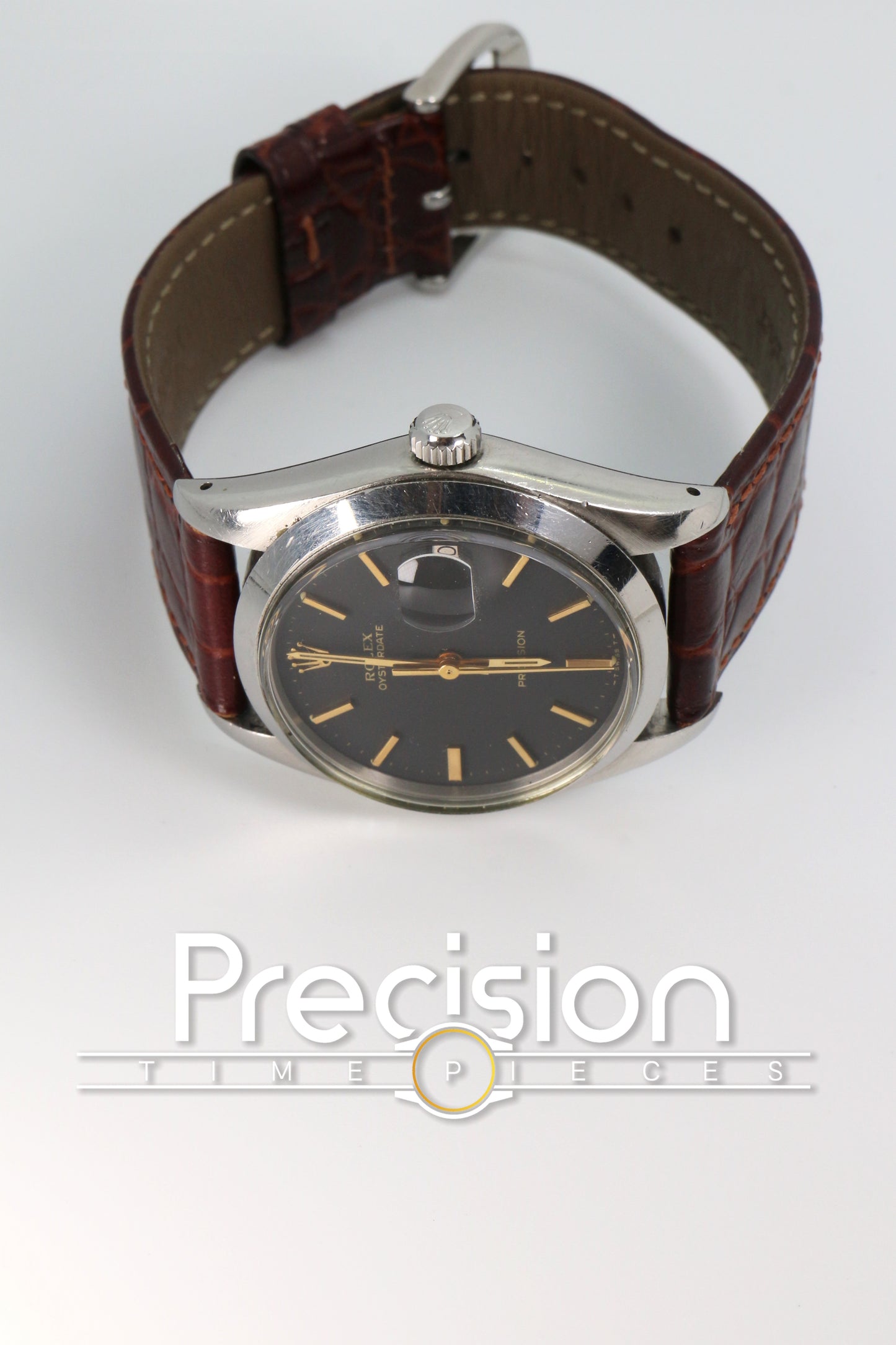 Rolex Oysterdate Precision Ref: 6694 34mm Black Dial