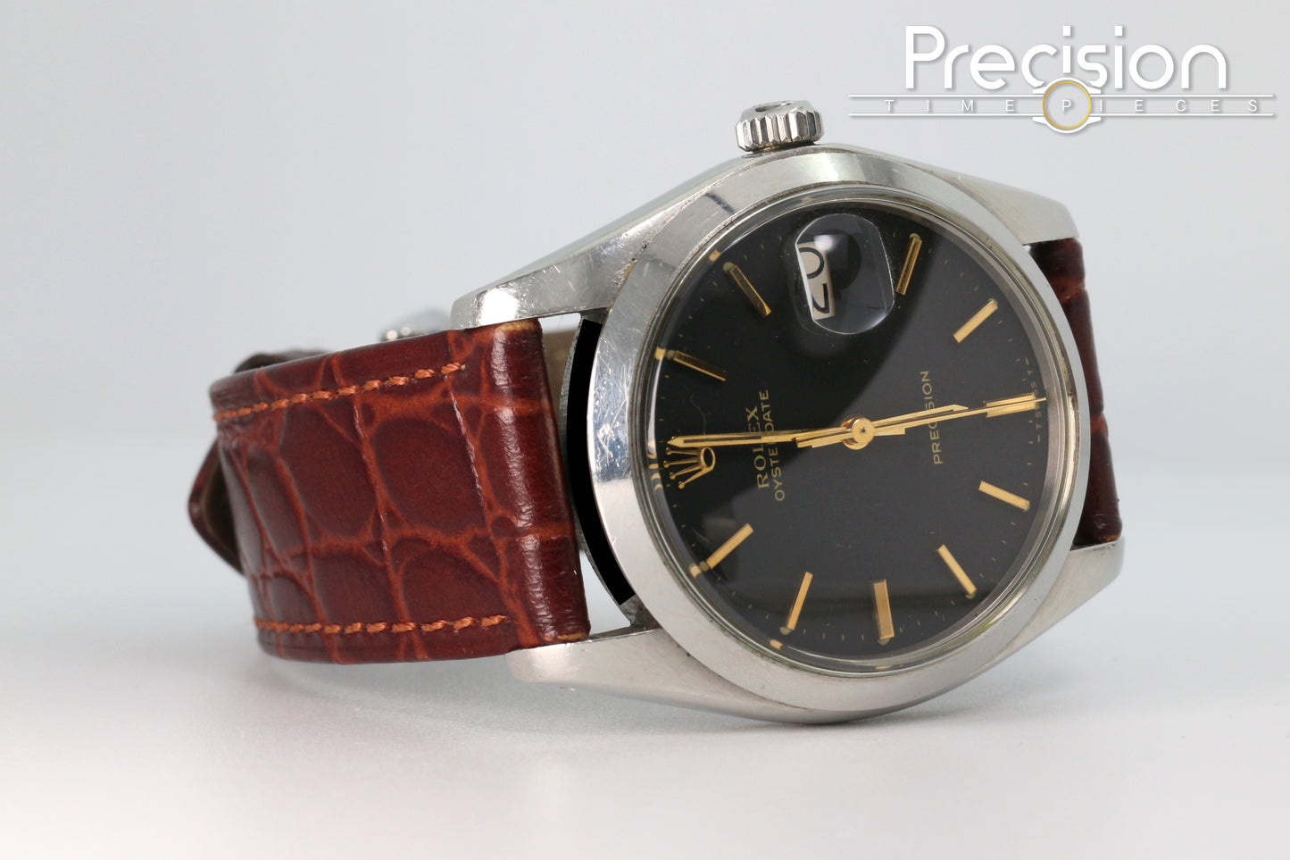 Rolex Oysterdate Precision Ref: 6694 34mm Black Dial