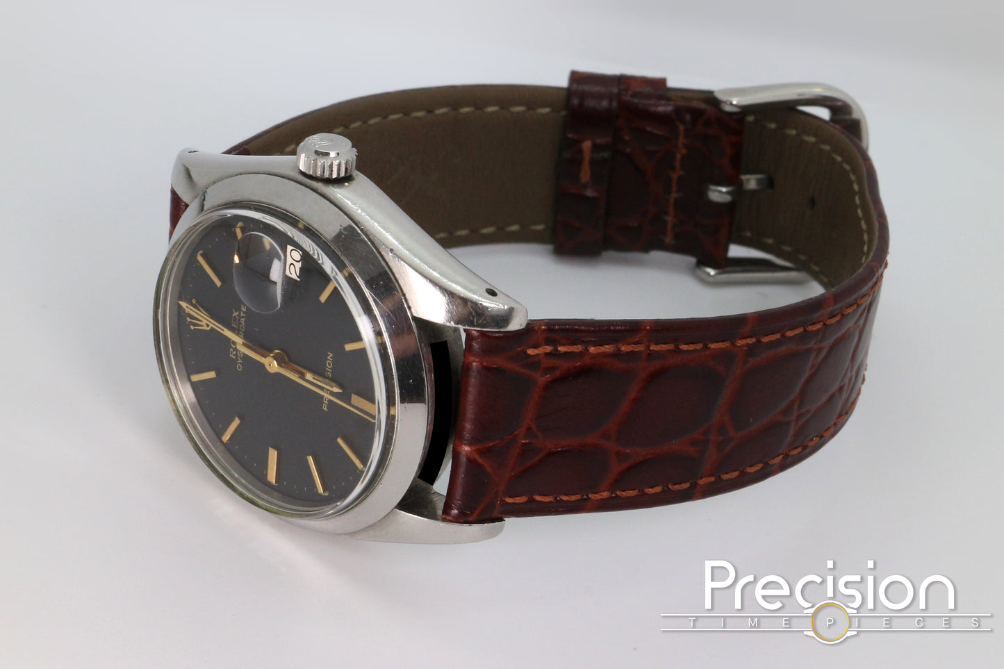 Rolex Oysterdate Precision Ref: 6694 34mm Black Dial
