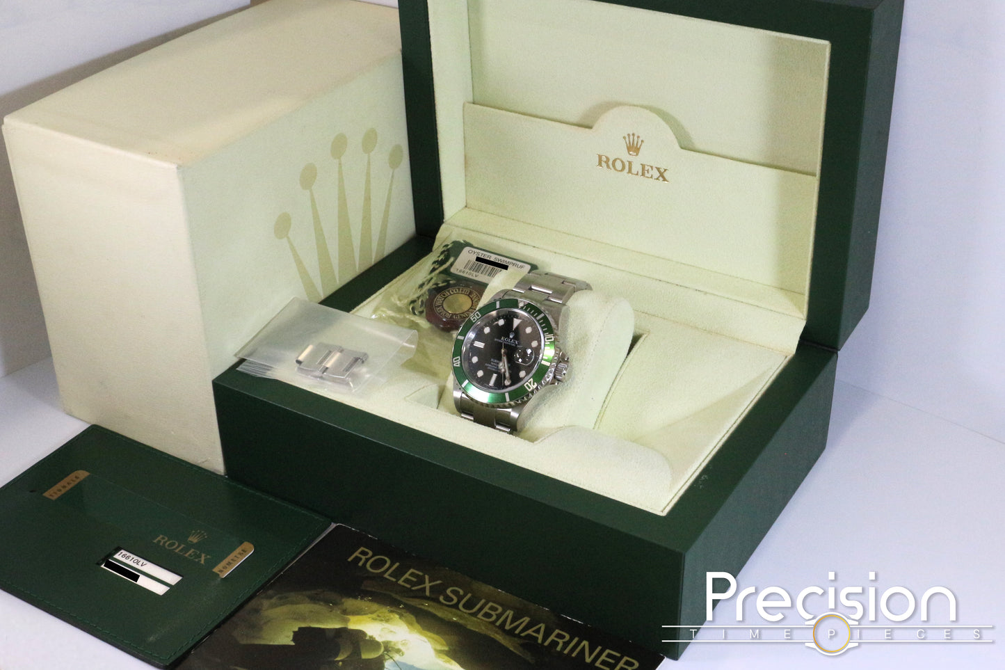 Rolex Submariner “Kermit” Ref: 16610LV 🔥Rare AN (Random) Series 🔥