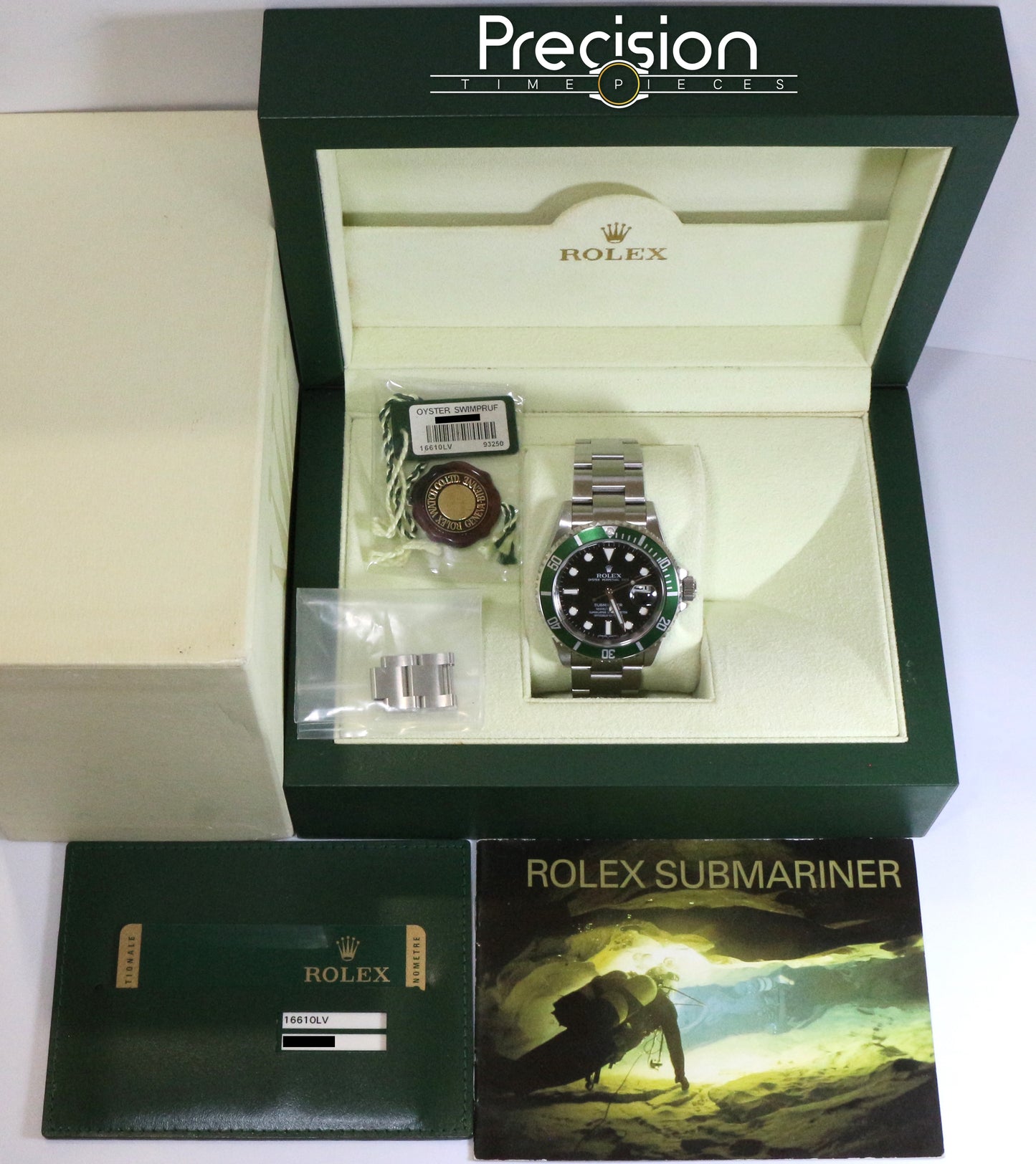 Rolex Submariner “Kermit” Ref: 16610LV 🔥Rare AN (Random) Series 🔥