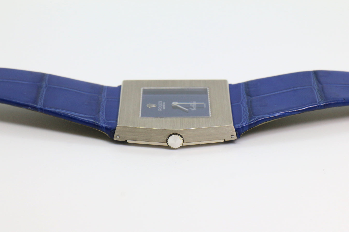 Rolex Cellini “Midas” Style Case 18K White Gold Untouched Case Deep-Ocean Blue Mirror Dial