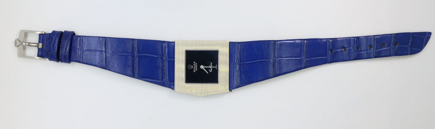 Rolex Cellini “Midas” Style Case 18K White Gold Untouched Case Deep-Ocean Blue Mirror Dial
