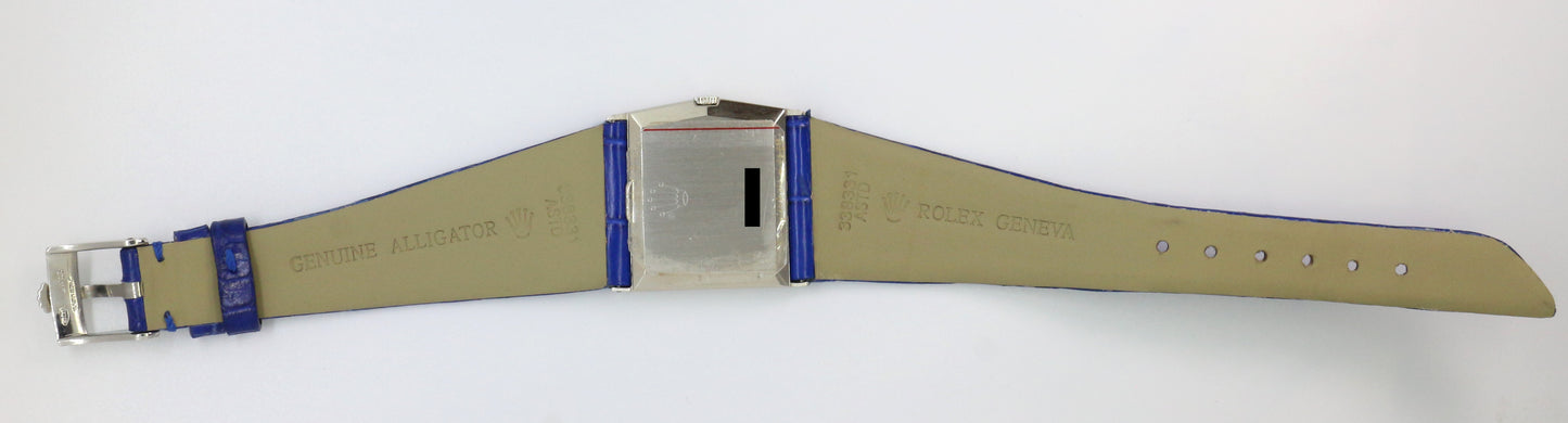 Rolex Cellini “Midas” Style Case 18K White Gold Untouched Case Deep-Ocean Blue Mirror Dial