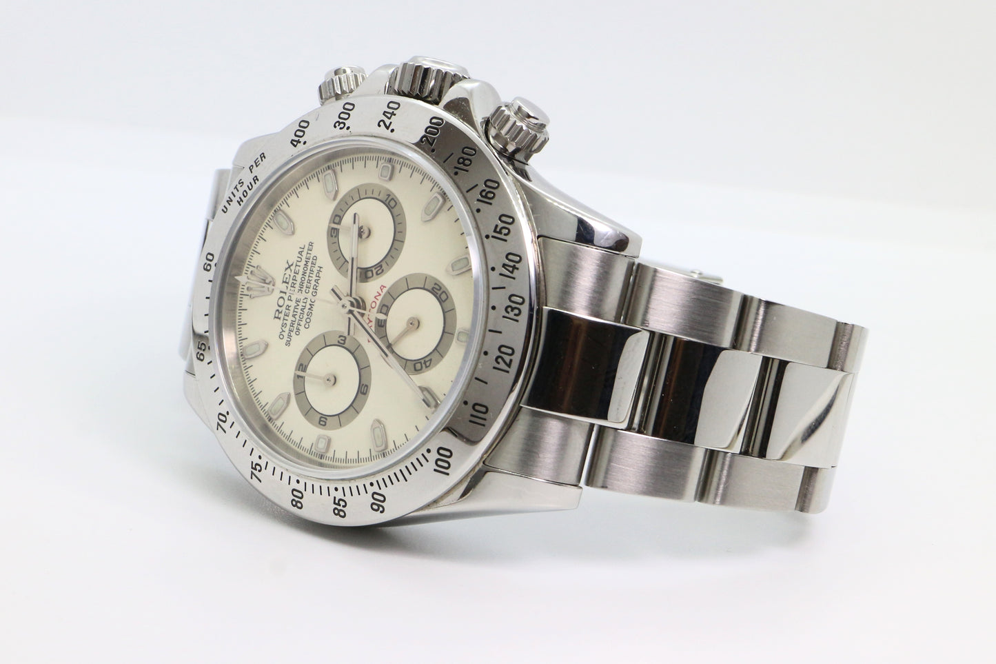 Rolex 116520 Daytona “Panna Dial” P-Series Full Set Untouched Case