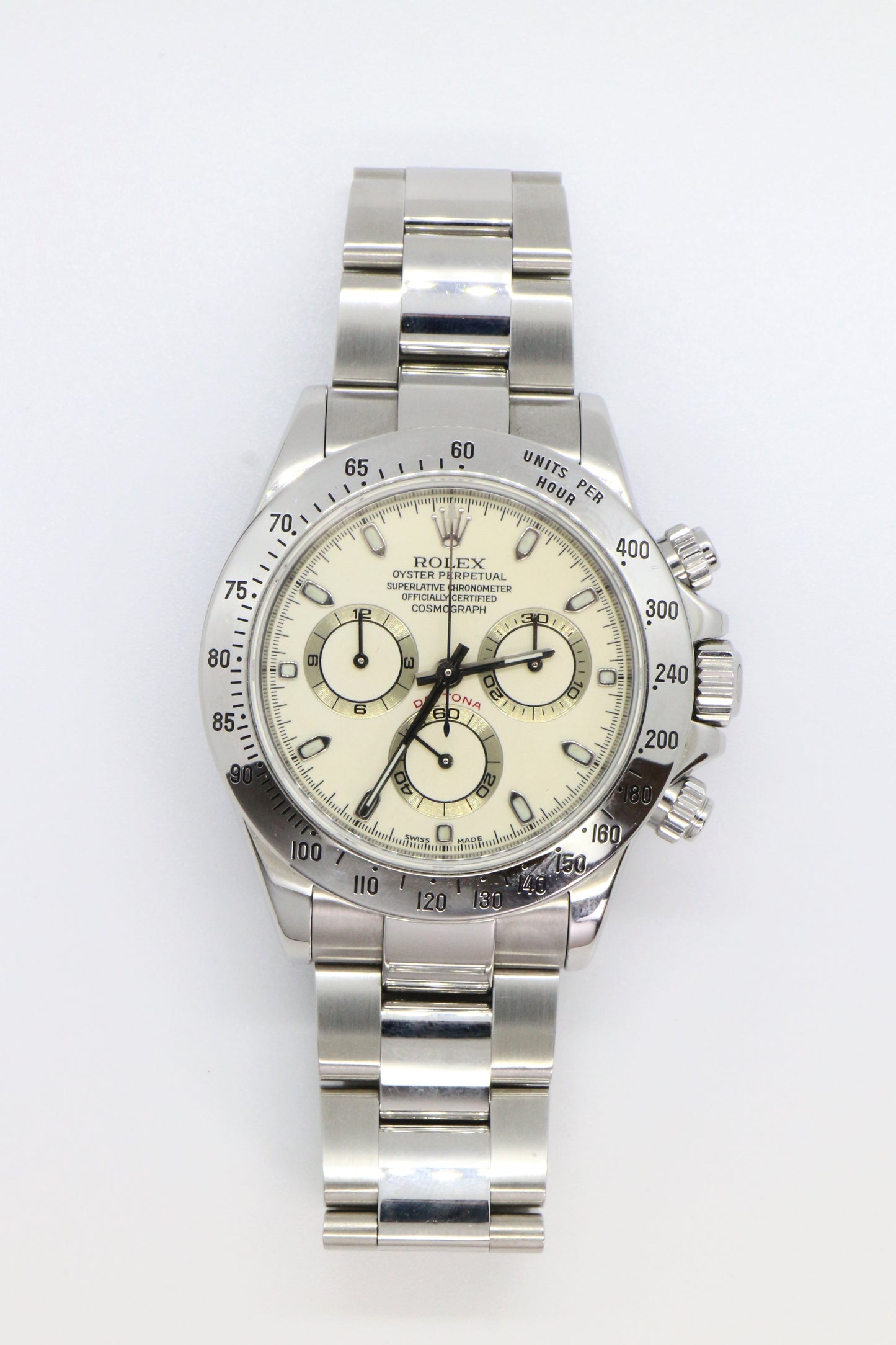 Rolex 116520 Daytona “Panna Dial” P-Series Full Set Untouched Case