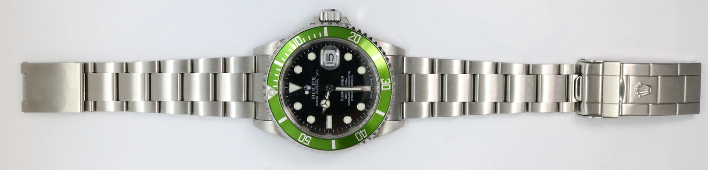 Rolex 16610LV Y-Series Submariner “Kermit” Full Set (Very Rare)