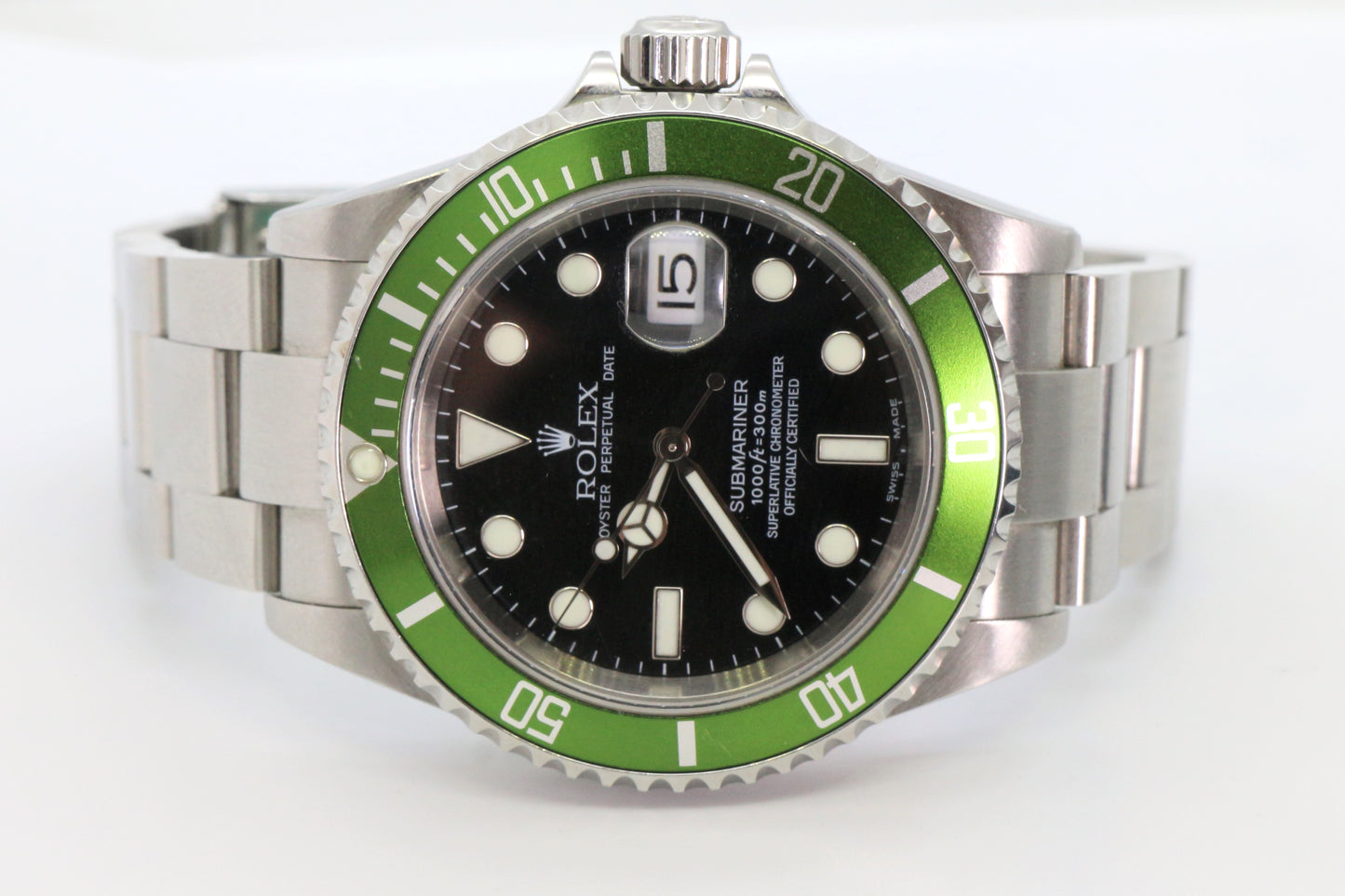 Rolex 16610LV Y-Series Submariner “Kermit” Full Set (Very Rare)
