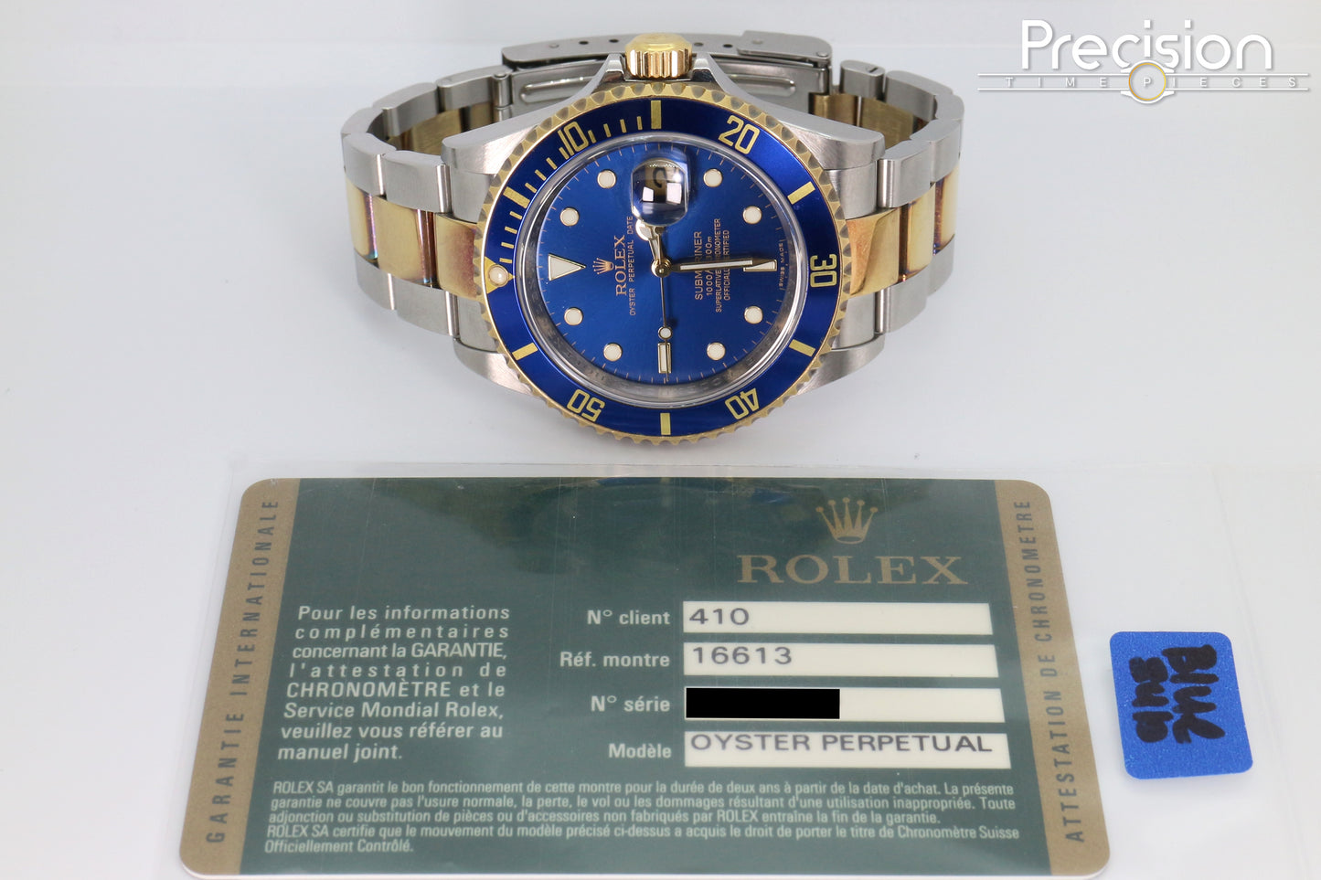 Rolex Submariner Ref: 16613 40mm Two-Tone Blue Sub