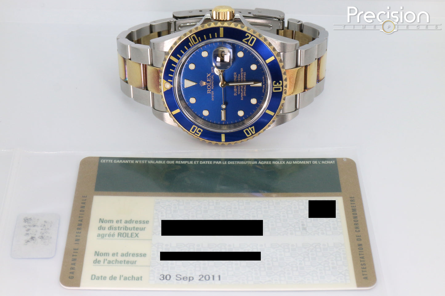 Rolex Submariner Ref: 16613 40mm Two-Tone Blue Sub