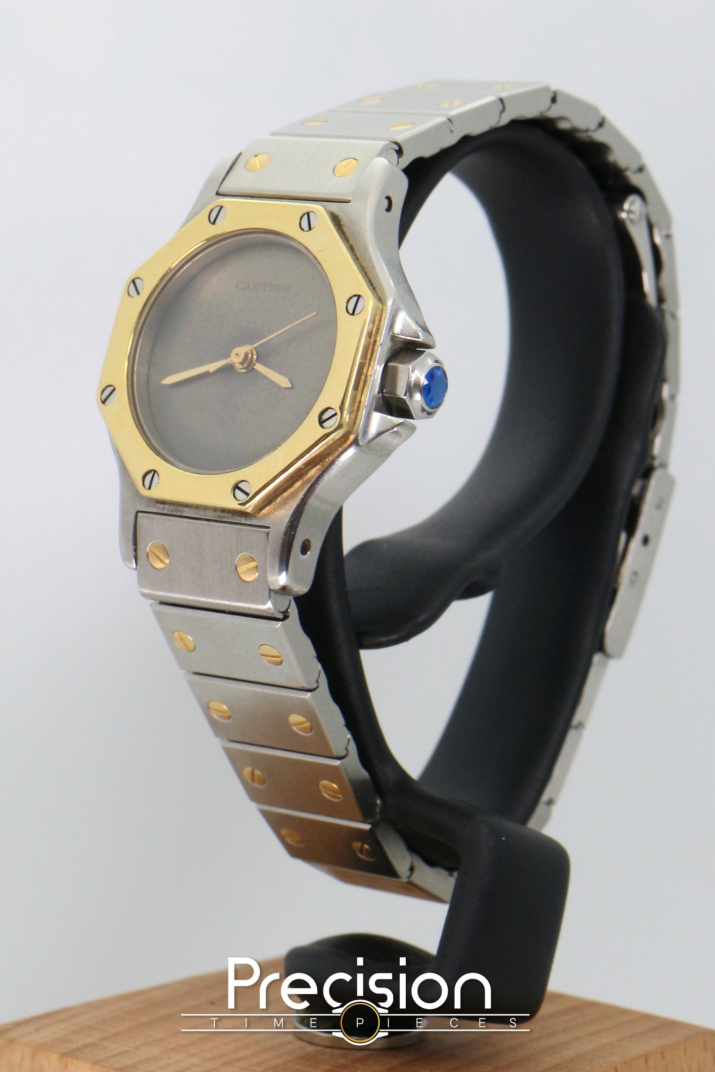 Cartier Santos Octagon Ref: 0907 Rare “Ghost Dial” Tropical 25mm Auto