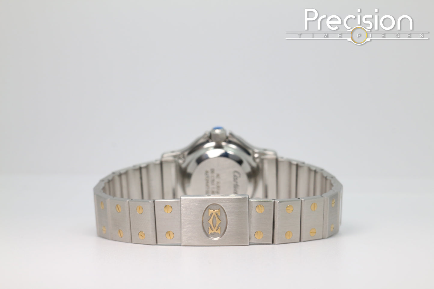 Cartier Santos Octagon Ref: 0907 Rare “Ghost Dial” Tropical 25mm Auto