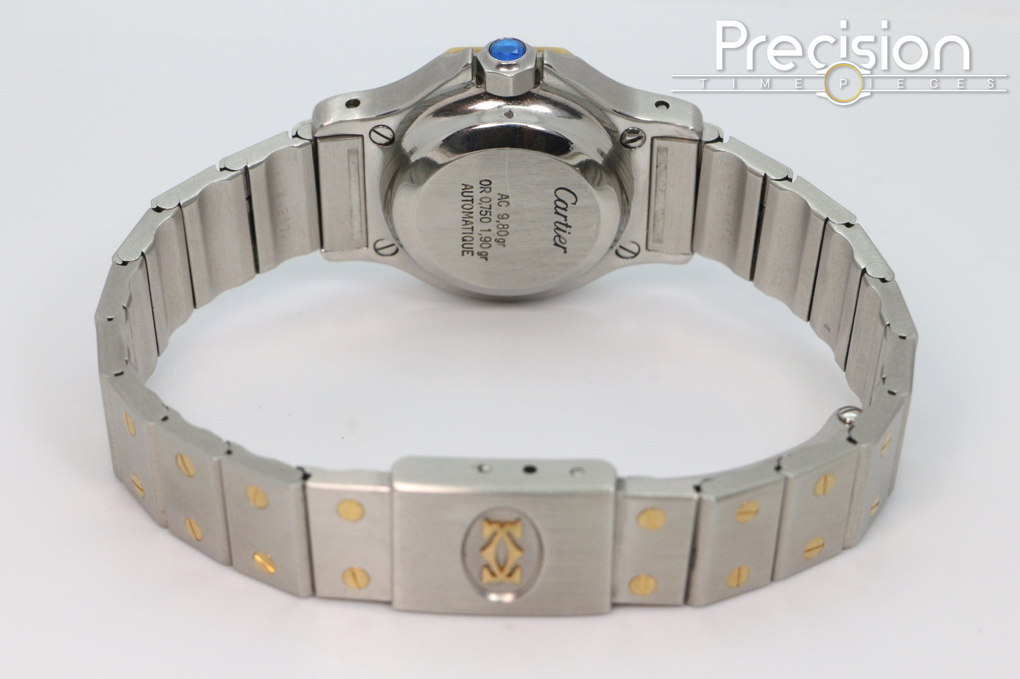 Cartier Santos Octagon Ref: 0907 Rare “Ghost Dial” Tropical 25mm Auto