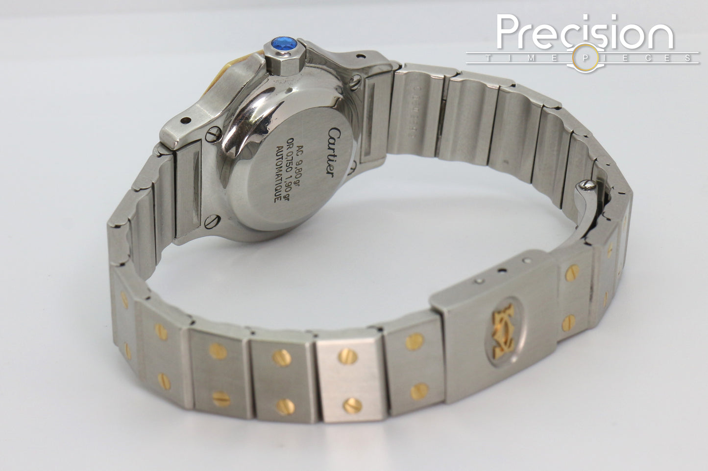 Cartier Santos Octagon Ref: 0907 Rare “Ghost Dial” Tropical 25mm Auto