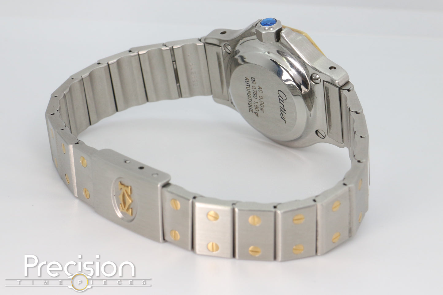 Cartier Santos Octagon Ref: 0907 Rare “Ghost Dial” Tropical 25mm Auto