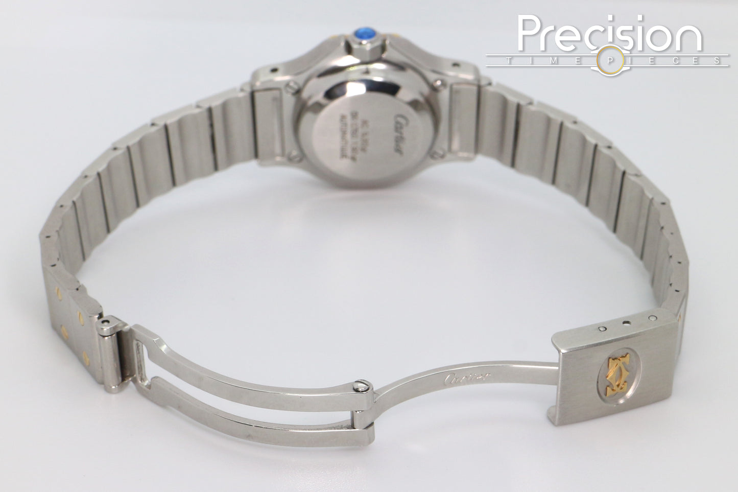 Cartier Santos Octagon Ref: 0907 Rare “Ghost Dial” Tropical 25mm Auto